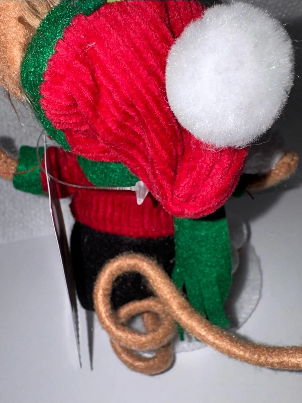 Annalee Boy Mouse Playing with Snowballs - 7x4 inches NWT